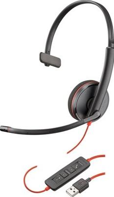 Plantronics Blackwire C3210 USB-A - Headset - op oor - met bekabeling - USB - zwart Plantronics Blackwire C3210 USB-A - Headset - op oor - met bekabeling - USB - zwart