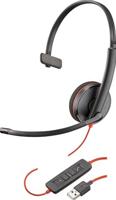 Plantronics Blackwire C3210 USB-A - Headset - op oor - met bekabeling - USB - zwart - thumbnail