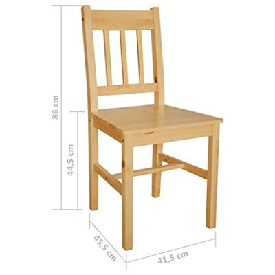 Eetkamerstoelen 4 st grenenhout