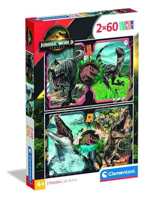 Clementoni puzzel jurassic world, 2x60st. Clementoni puzzel jurassic world, 2x60st.