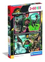 Clementoni puzzel jurassic world, 2x60st. - thumbnail