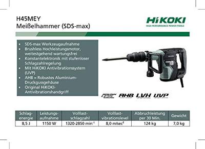 HiKOKI hak-/breekhamer - H45MEYWTZ - SDS Max - 10.1J - 1050W - in koffer