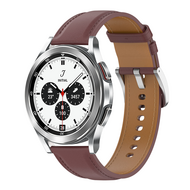 Luxe leren bandje - Donkerbruin - Samsung Galaxy Watch 4 Classic - 42mm / 46mm