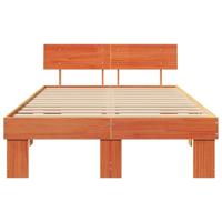 Bedframe Wasbruin 135 x 190 cm Massief grenenhout - thumbnail