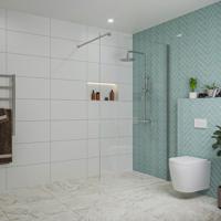 Fortifura Galeria inloopdouche - 110x200cm - helder glas - wandarm - chroom SW915250/SW797904 - thumbnail