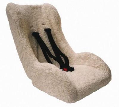 Melia bakfiets inzetstoel - comfortabele peuterstoel voor fietskar - wit, 75x25x15cm, 5-punts gordel