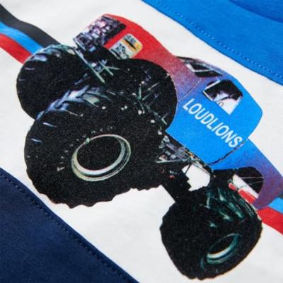 Kindershirt 116 blauw en marineblauw Kindershirt 116 blauw en marineblauw