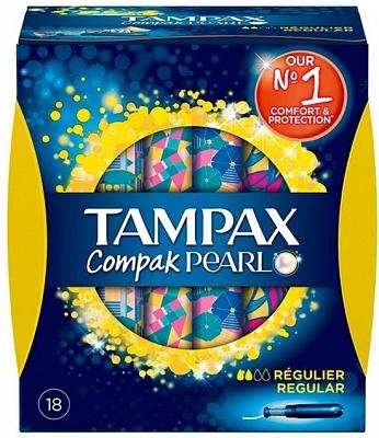 Tampax Pearl Compak Regular 18 Tampons
