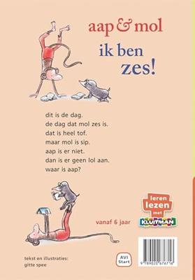 Kluitman Aap & Mol Ik ben zes! AVI Start