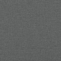 3-delige Loungeset met kussens stof donkergrijs - thumbnail