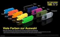 NiteCore Tube 2.0 - transparent Zaklamp werkt op een accu 55 lm 10 g - thumbnail