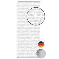 Vaessen Creative • sticker 10x23cm 10pcs zilver diverse duitse teksten - thumbnail