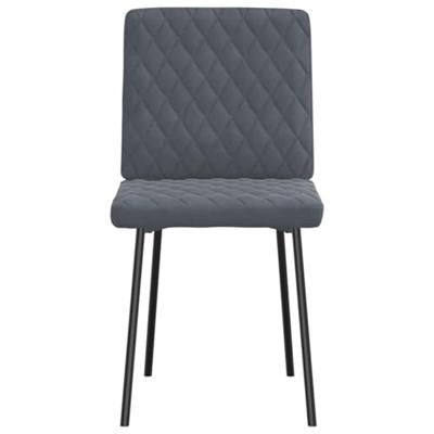 Eetkamerstoelen 2 st fluweel donkergrijs Eetkamerstoelen 2 st fluweel donkergrijs