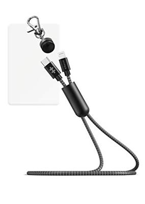 Hyper Drive LANYARD 1 m - Type-C naar Lightning-kabelkoord - Apple-gecertificeerd