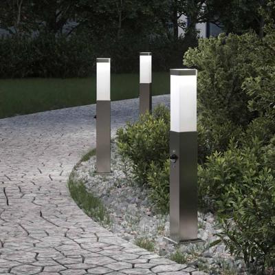 Bolderverlichting met sensor 3 stuks 50 cm RVS IP44