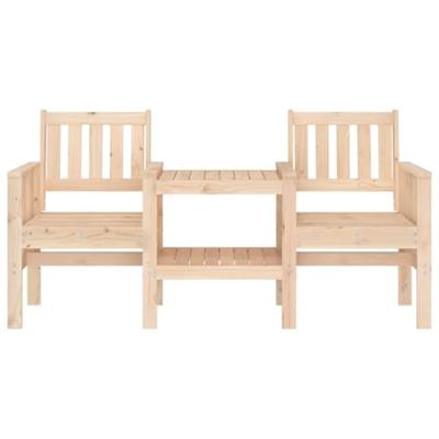 Tuinbank met tafel 2-zits massief grenenhout
