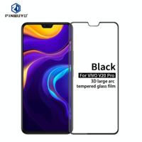 Voor de Vivo V20 Pro PINWUYO 9H 3D Gebogen explosiebestendige tempered glass film(zwart) - thumbnail