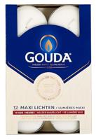 Gouda Maxi Lichten 10 Uur Wit 12st - thumbnail