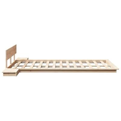 Bedframe Bruin 120 x 190 cm Hout