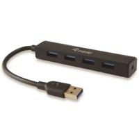 Equip Equip Life 4-Port USB 3.0 Hub - Hub - 4 x SuperSpeed USB 3.0 128953 USB-hub 4 poorten USB-A USB 3.0 5 GBit/s Zwart - thumbnail