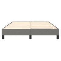 Bedframe zonder matras stof donkergrijs 140x190 cm - thumbnail