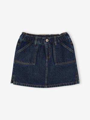 Jeans meisjesrok van Basics ongewassen denim