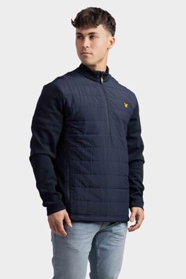 Lyle & Scott 1/4 Zip Baffle Quilted Jas Donkerblauw - Maat M - Kleur: Donkerblauw | Soccerfanshop