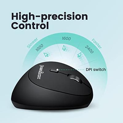 Perixx PERIMICE-819 Ergonomische muis Bluetooth, Radiografisch Optisch Zwart Oplaadbaar Perixx PERIMICE-819 Ergonomische muis Bluetooth, Radiografisch Optisch Zwart Oplaadbaar