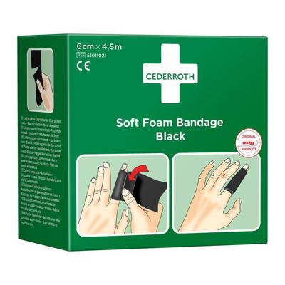 Cederroth Soft Foam Zwart 6cmx4,5m 51011021