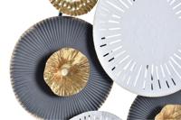 Wanddecoratie DKD Home Decor Multicolour Bol 80 x 4,5 x 80 cm Stads - thumbnail