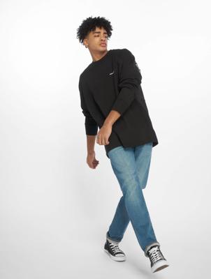 Urban Classics / Longsleeve Oversize Cut On Sleeve Logo in zwart Urban Classics / Longsleeve Oversize Cut On Sleeve Logo in zwart