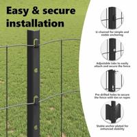 VidaXL Hek met paal grijs 1,2 x 10 m staal - thumbnail