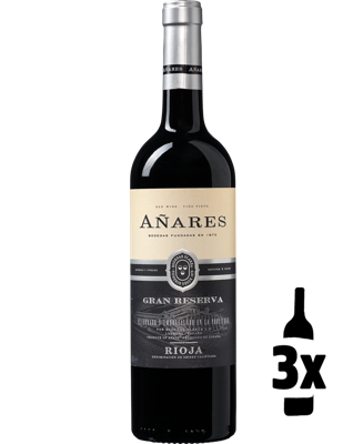3 flessen Añares Rioja Gran Reserva Probeerpakket