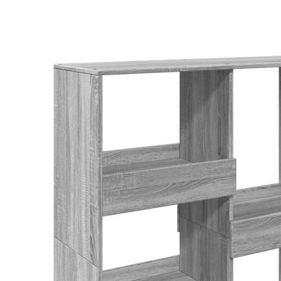 Boekenkast 100x33x155,5 cm bewerkt hout grijs sonoma eiken