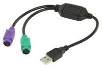 USB 2.0 naar PS/2 Adapter voor toetsenbord - thumbnail