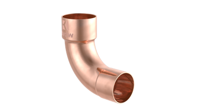Kirchhoff Koperbocht 90°, blank, 18 mm, 1 socket, (5001a) - 989024055