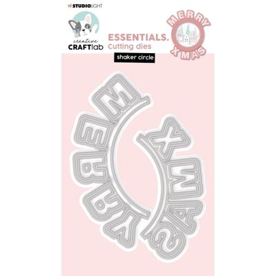 Creative Craftlab • essentials wordz xl cutting die merry x mas round