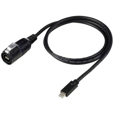 TRU COMPONENTS TC-12770464 USB-C-adapter inclusief 1 m kabel 1 stuk(s)