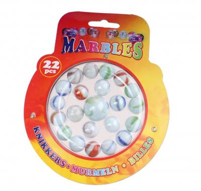 Free and Easy Knikkers 22 stuks wit