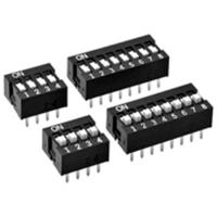 Omron A6E-3104-N DIP-schakelaar Aantal polen 3 THT 1 stuk(s) Bag - thumbnail
