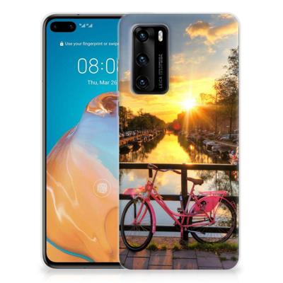 Huawei P40 | Silliconen Back Cover | Amsterdamse Grachten Huawei P40 | Silliconen Back Cover | Amsterdamse Grachten