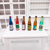 18 stuks/3 Pack 1:12 Mini Dollhouse Pocket simulatie fruit wijn drinken fles ornamenten model - thumbnail