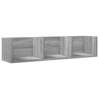 Wandkasten 2 st 75x18x16,5 cm bewerkt hout grijs sonoma eiken - thumbnail