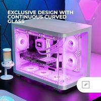 ATX Semi-toren BehuizingMars Gaming MCFUSIONMW Wit - thumbnail