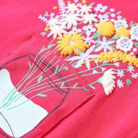Kindershirt met bloemenprint 92 felroze - thumbnail