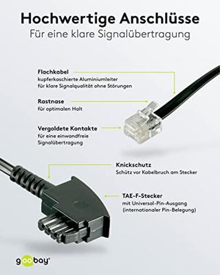 goobay TAE-F aansluitkabel