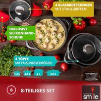 Smile MGK-17 soeppan Zwart Aluminium - thumbnail