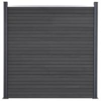 Schuttingpaneelset 699x186 cm HKC grijs - thumbnail