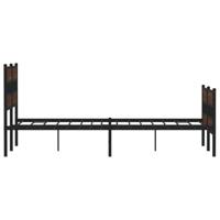 Bedframe met hoofdbord en voetbord zonder matras 140x190 cm - thumbnail