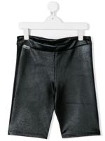 Andorine TEEN textured biker shorts - Black - thumbnail